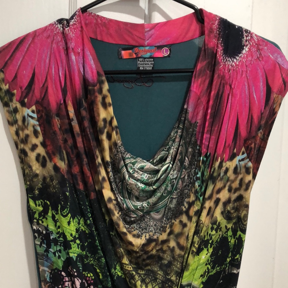 PRINTED DRESS💗💚 - Picture 3 of 5